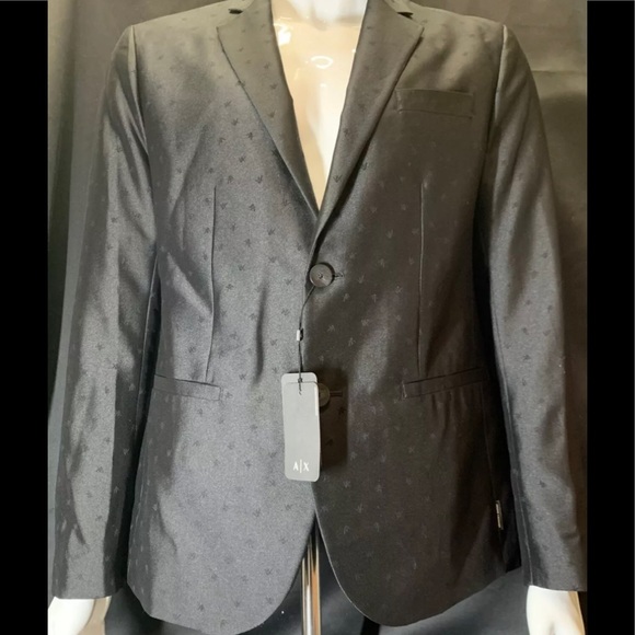 Armani Exchange Printed Men’s Two-Button Blazer/Jacket NWT Size 44 - Picture 1 of 16